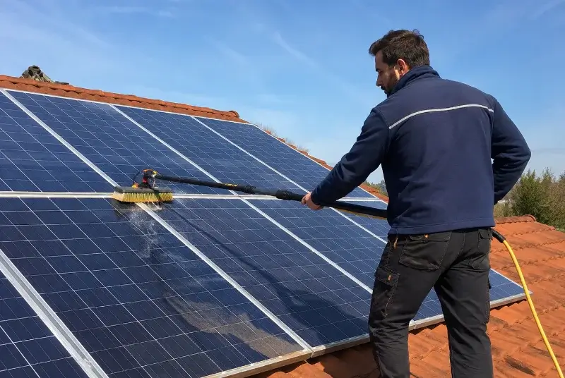 Nettoyage et entretien de panneaux solaires à Lourenties