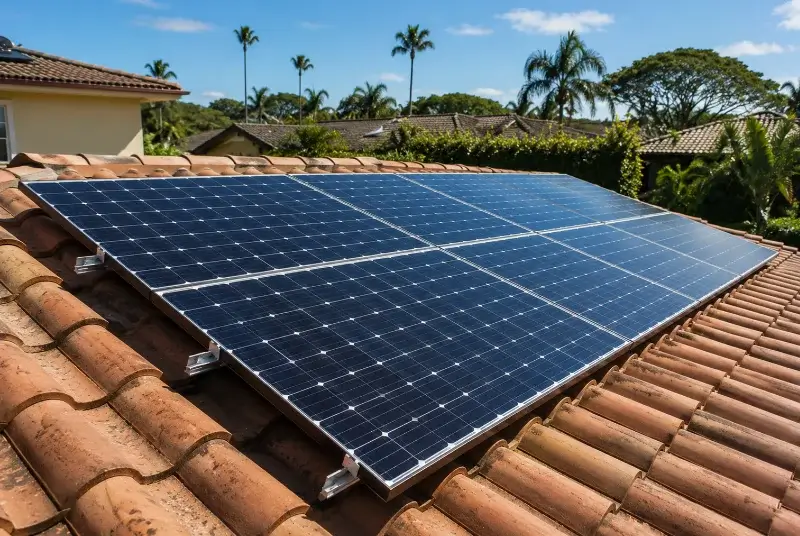 Installation de panneaux solaires à Lourenties